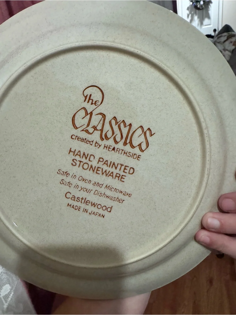 Vintage The Classics by Hearthside Floral Dinner Set in Cream and Brown